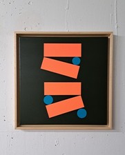 Abstrakte Zeitgenössische Kunst Leinwand Bild 40x40 cm Acryl Unikat inkl. Rahmen