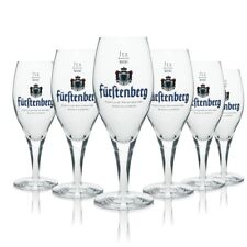 6x Fürstenberg Bier Glas