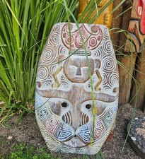 Wanddekoration Garten-Haus Dekoration Maske Maya-Inka Deko