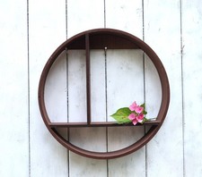 Wand Regal rund Holz Wandregal