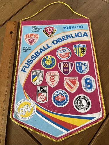 Ddr fußball oberliga - fußball, wimpel