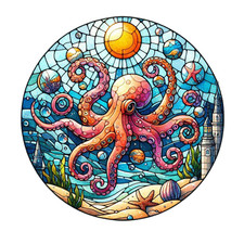 Wandtattoo Aufkleber Octopus