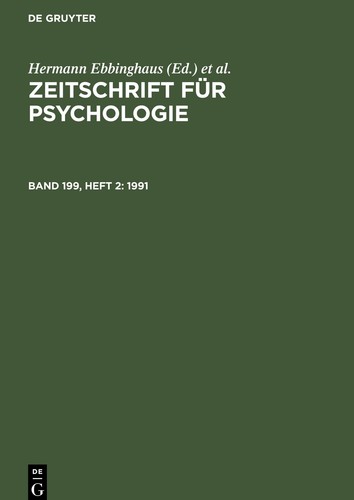 Zeitschrift für psychologie - für,