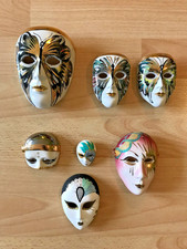 * venezianische Maskensammlung * Porzellan * handbemalt * 7 Masken * Italien