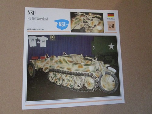 Nsu 101 kettenkrad motorrad - hk,