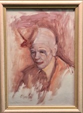 Bild Clown Pierrot Gerahmt