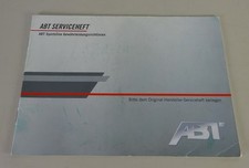 Handbuch ABT Sportsline Gewährleistungsrichtlinien ohne Einträge Stand 04/2013