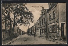 Metternich /Mosel, Partie in der Trierstraße mit Gathaus, Ansichtskarte 