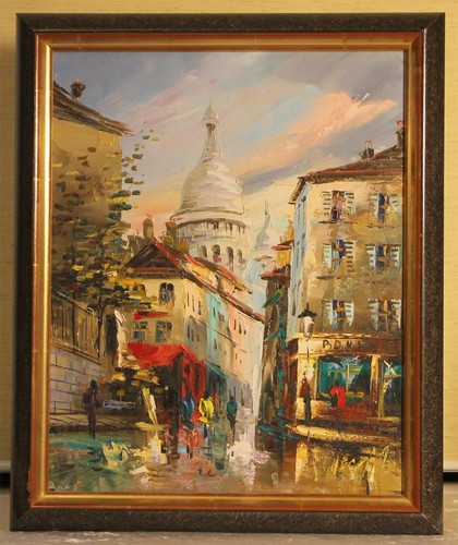 ölgemälde paris montmartre - Ölgemälde,