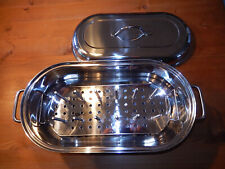 Z) Edelstahlbräter speziell für Spareribs ⭐ XXL = Extragroß für 7-8 Leitern !!!