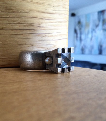 Silberring mit zuchtperlchen - silberring,