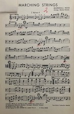 Marching Strings, Komposition Marshall Ross,  Ausgabe für Salonorchester
