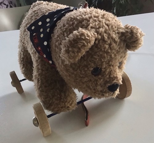 Vintage teddy zum ziehen die - vintage,