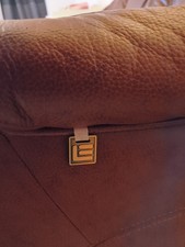 Ledercouch 3 Sitzer Braun von Elastoform Couch