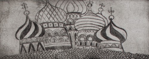 Russische zwiebeltürme kreml - russische,