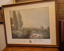 Radierung. Grosse Gesamtansicht. Prospeckt der Haupt und Residenz Stadt Bamberg