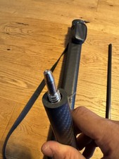 YEUEK Little Monster Wrapless Grip Jump Cue Black Technology Carbon Fiber 12.9mm