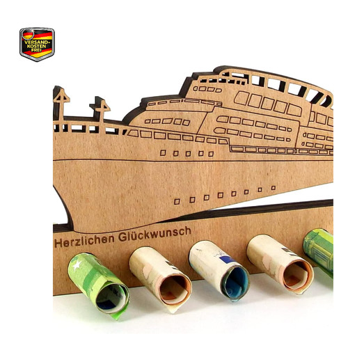 Geldgeschenk holz kreuzfahrt - geldgeschenk,