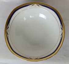 Servierschüssel Winterling Marktleuthen Bavaria blau mit Goldrand 21x21x 6 cm 