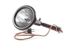 alter Handstrahler Lampe Tripod Spot mit Drehschalter Vintage