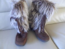 Trendy Fellstiefel Vintagelook Zottelfell Gr. 38 von Rieker