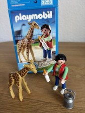 Playmobil 3253 Tierpflegerin mit Giraffe in OVP Tiergarten Zoo