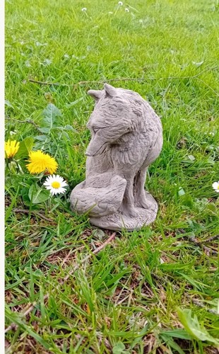 Wolf gartenfigur grauer - wolf,