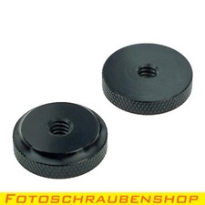 2x Alu-Rändelmuttern 1/4"