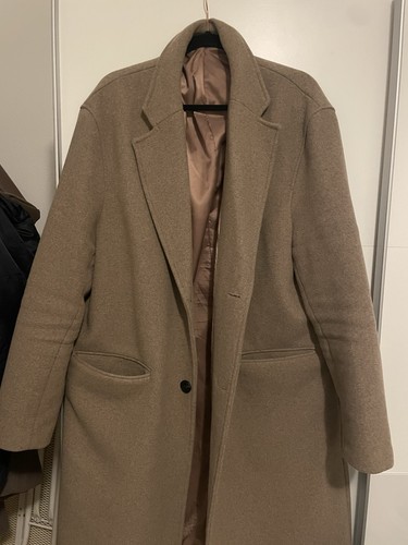 Zara herren wollmantel camel - zara,