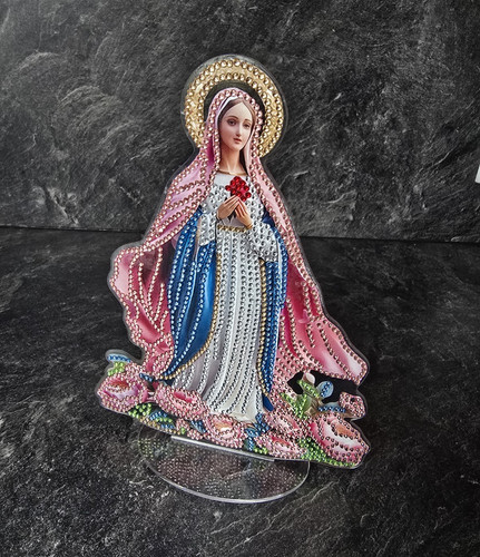 Marienfigur dekoaufsteller mit - dekoaufsteller,