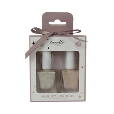 Nagellack Geschenkset Box Duo Pearl Pink Schimmer glänzend Maniküre Teen Weihnachtsgeschenk
