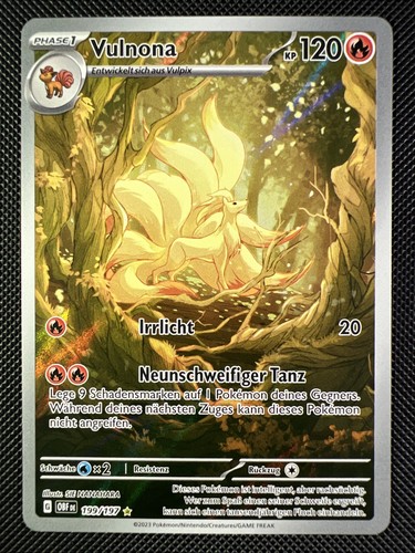 Pokémon karte vulnona - karte, |