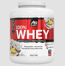 ALL STARS 100% Whey Protein Pulver - 2270g Dose Muskelaufbau (27,27€/Kg) SALE