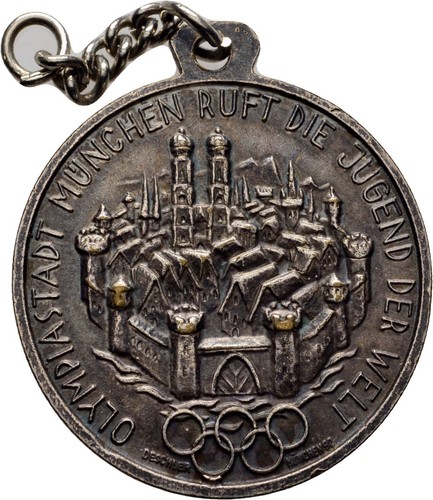 Medaille münchen olympia turm - münchen,