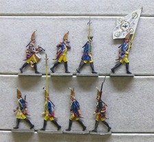8 Zinnfiguren Preussen 1750