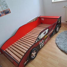 Auto Kinder Bett 90x200 Rennwagen Rennauto