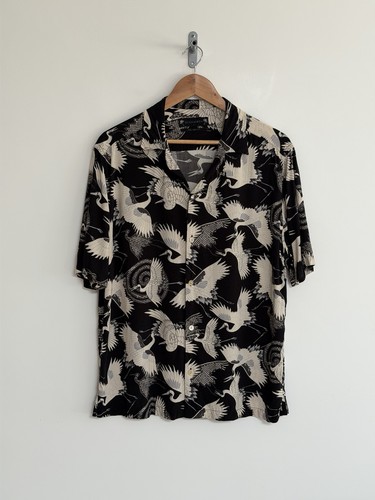 Allsaints vogel hemd schwarz - vogel,