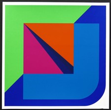 Georg Karl Pfahler  Siebdruck / Serigrafie 1975  " Formativ "