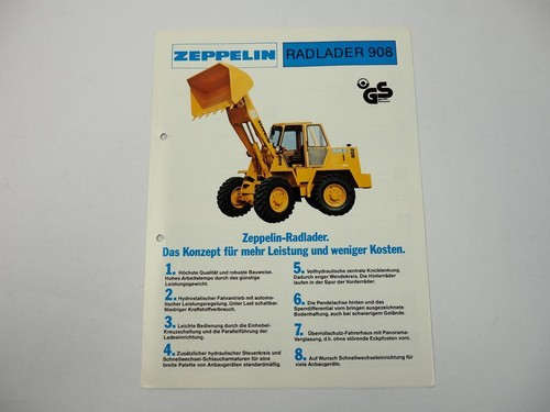 Prospekt zeppelin 908 radlader - prospekt,
