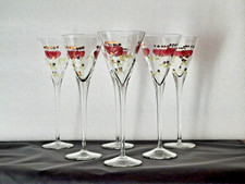 6 x Laura Ashley  Stengelglas
