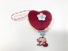 nici Lillebi Plüsch Herz Anhänger mit Kunststoff Maus darunter (W73)