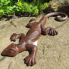 Salamander Gecko Echse Gusseisen Eidechse Gartentiere Molch Lurch GA861