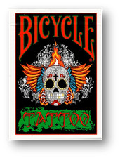 Bicycle tattoo playing cards - tattoo,