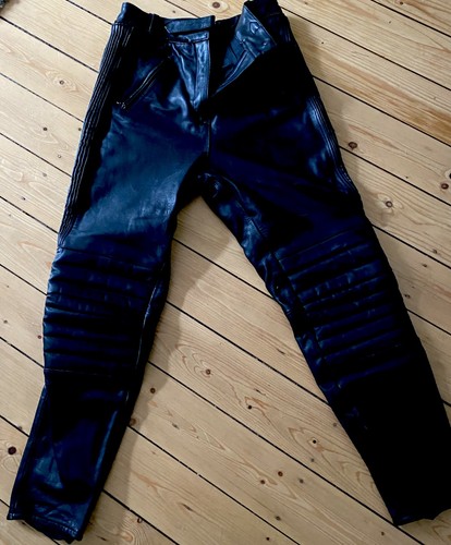Lederhose motorradhose schwarz - lederhose,