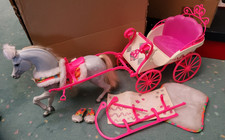 Mattel,Barbie Traumkutsche 1991,mit Pferd Blizzard,komplett,sehr guter Zustand