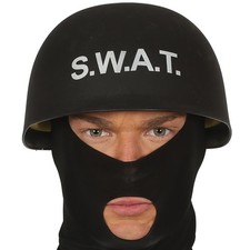 Polizeihelm schwarz S.W.A.T. Helm SWAT Schutzhelm Sondereinheit Polizei Agent