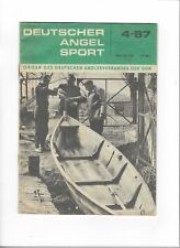 altes Heft Deutscher Angel Sport 4 / 1987 DDR