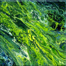 Pouring Art Acryl Bild Fluid