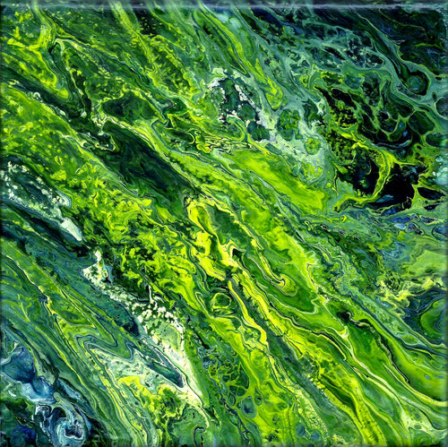 Original acryl bild - acryl, fluid