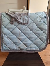 ThePinkHorse Schabracken-Set Glitzer Dressur/Full Glacier Blue